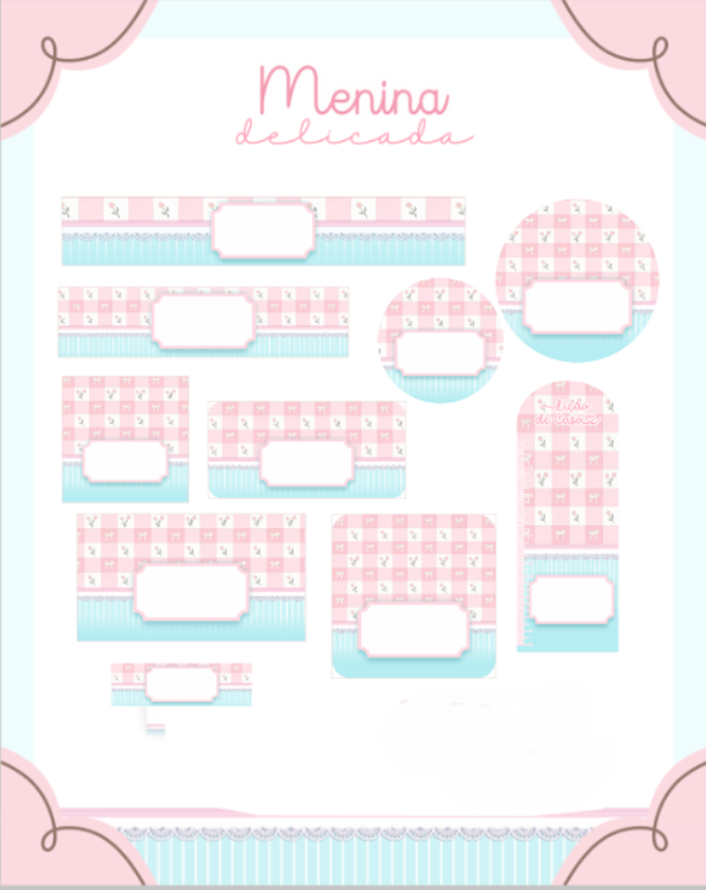 Arquivo Etiqueta Escolar Menina Delicada 1