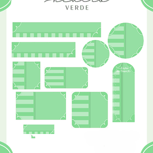 Arquivo Etiqueta Escolar Neutro Verde