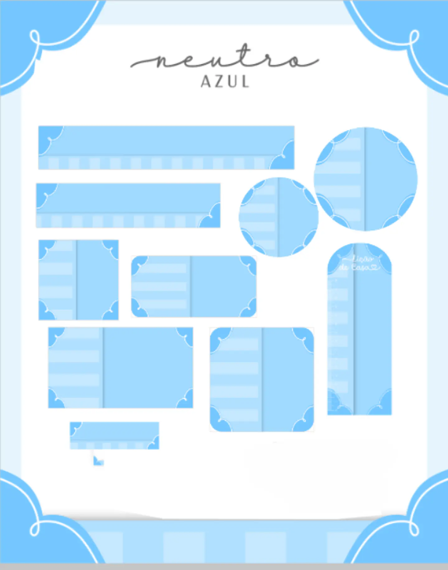 Arquivo Etiqueta Escolar Neutro Azul 1