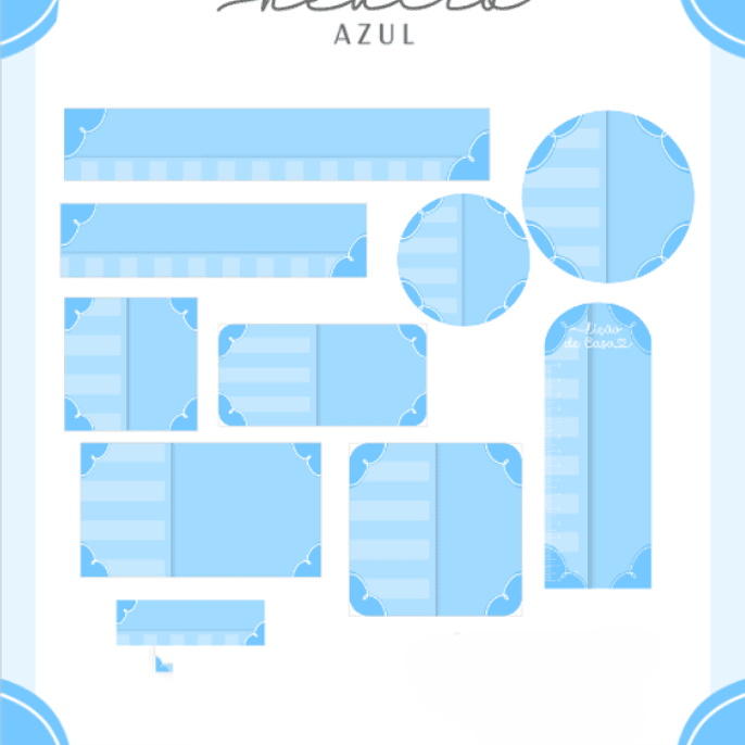 Arquivo Etiqueta Escolar Neutro Azul 1