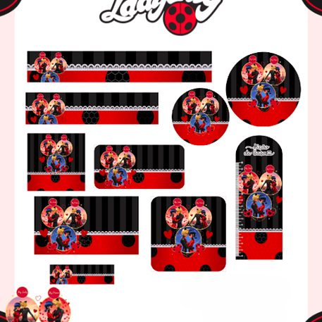 Arquivo Etiqueta Escolar Lady Bug 1