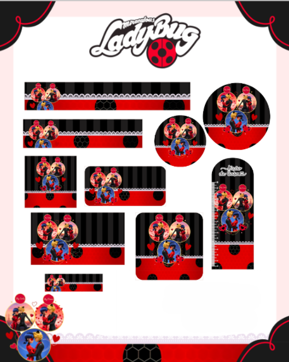 Arquivo Etiqueta Escolar Lady Bug 1