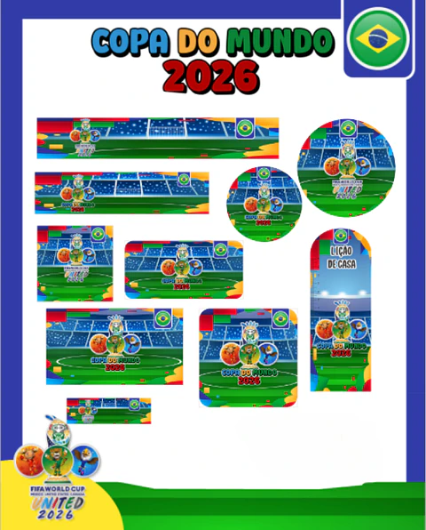 Arquivo Encadernação Escolar 2026 Copa do Mundo