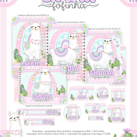 Arquivo Combo Lhama Fofinha - Pamella 1
