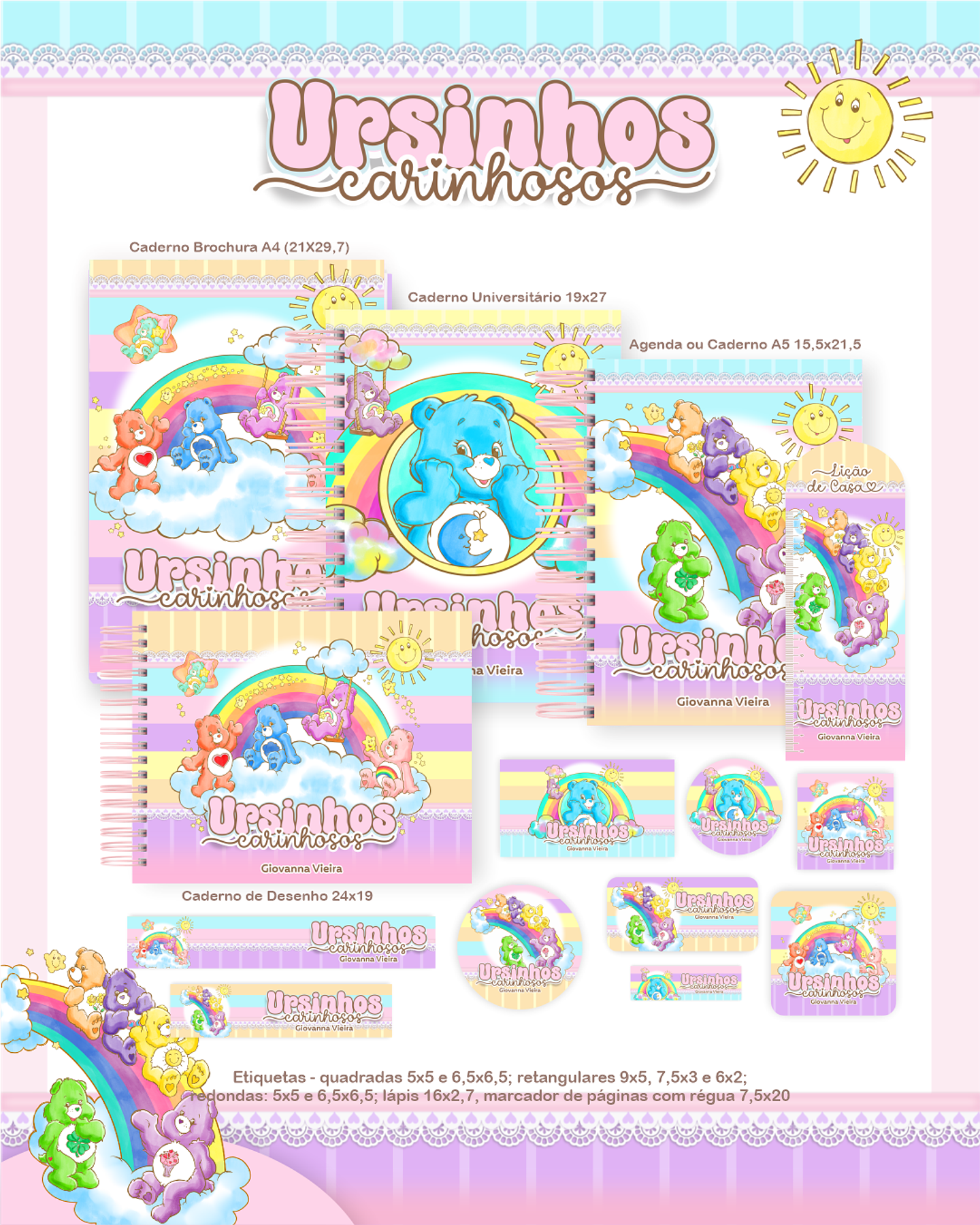 Arquivo Combo Ursinhos Carinhosos - Pamella 1