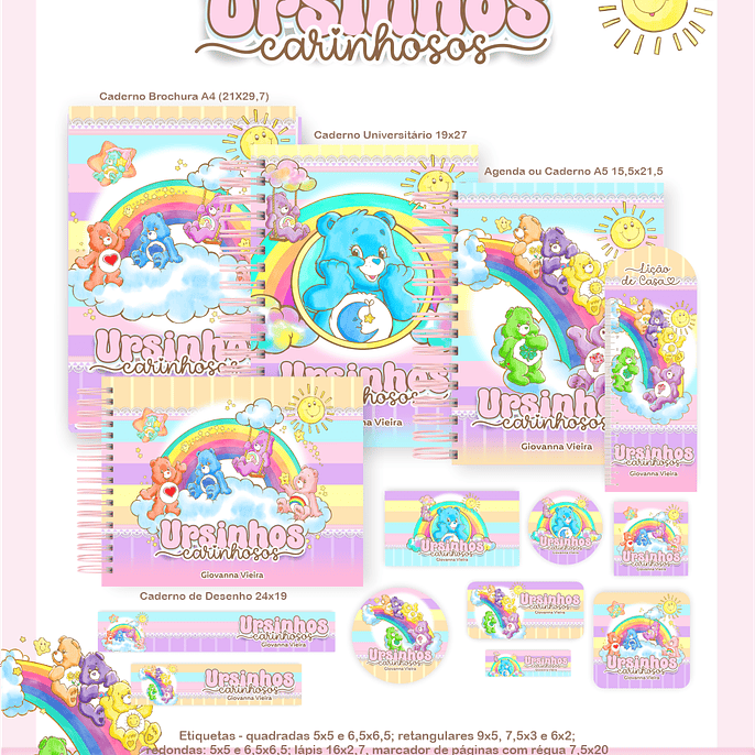 Arquivo Combo Ursinhos Carinhosos - Pamella 1