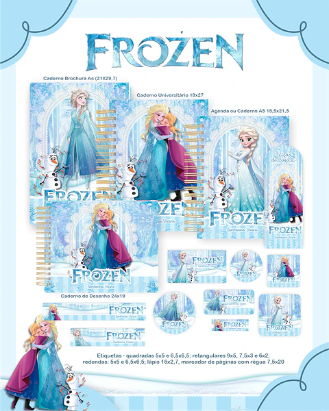 Arquivo Combo Frozen - Pamella