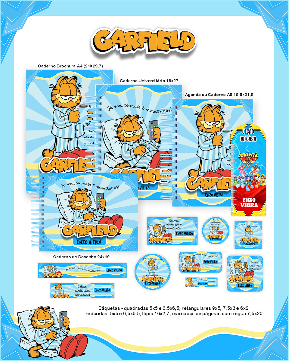 Arquivo Combo Garfield - Pamella 1