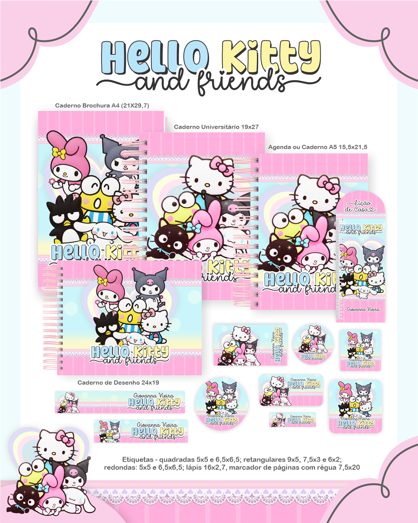 Arquivo Combo Hello Kitty and Friends- Pamella 1