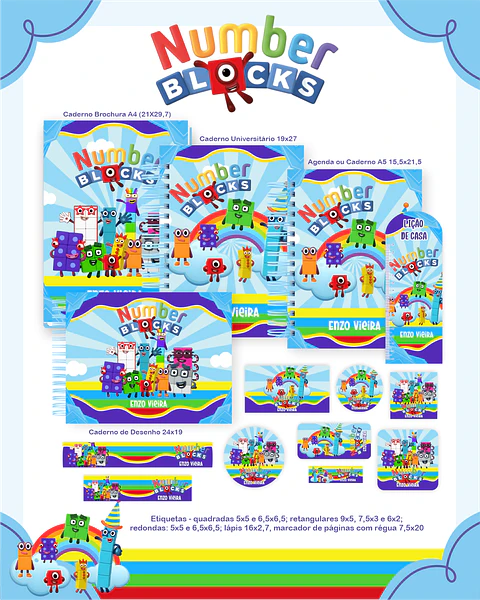 Arquivo Combo Numberblocks - Pamella