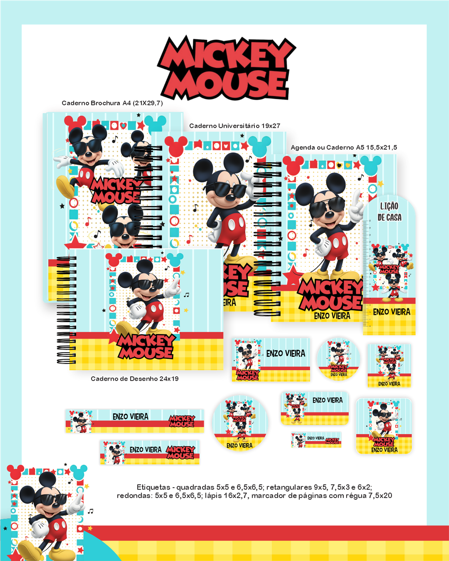 Arquivo Combo Mickey Mouse - Pamella 1