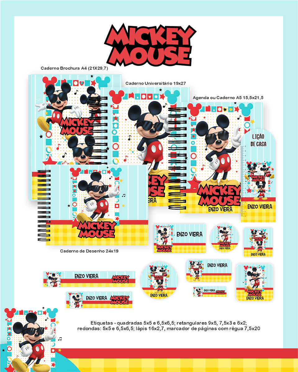 Arquivo Combo Mickey Mouse - Pamella 1