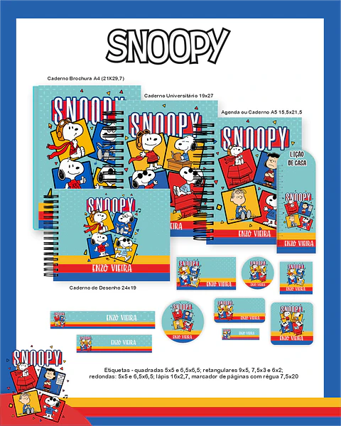 Arquivo Combo Snoopy - Pamella