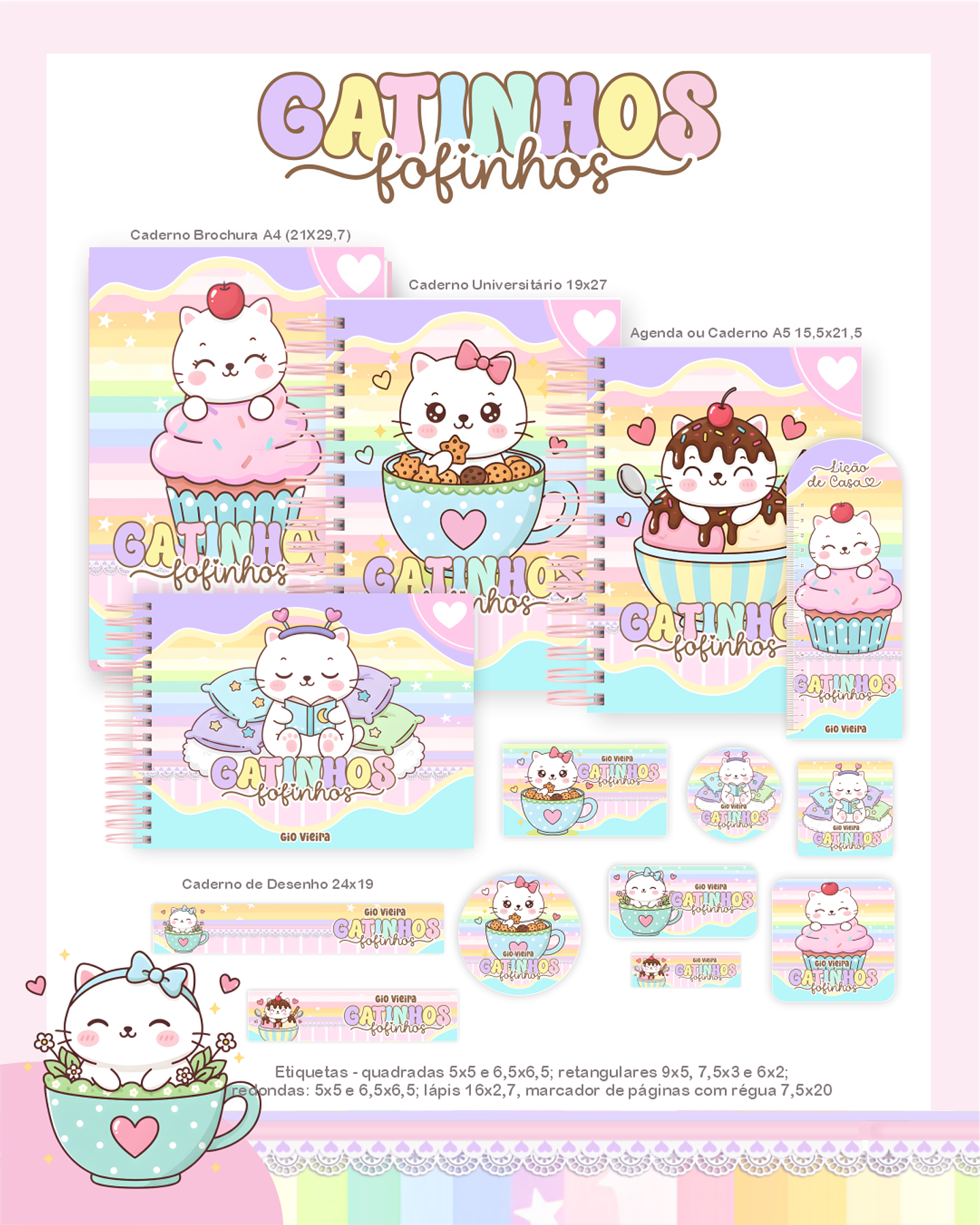 Arquivo Combo Gatinhos Fofinhos - Pamella 1