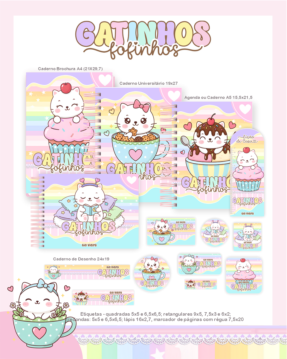 Arquivo Combo Gatinhos Fofinhos - Pamella 1
