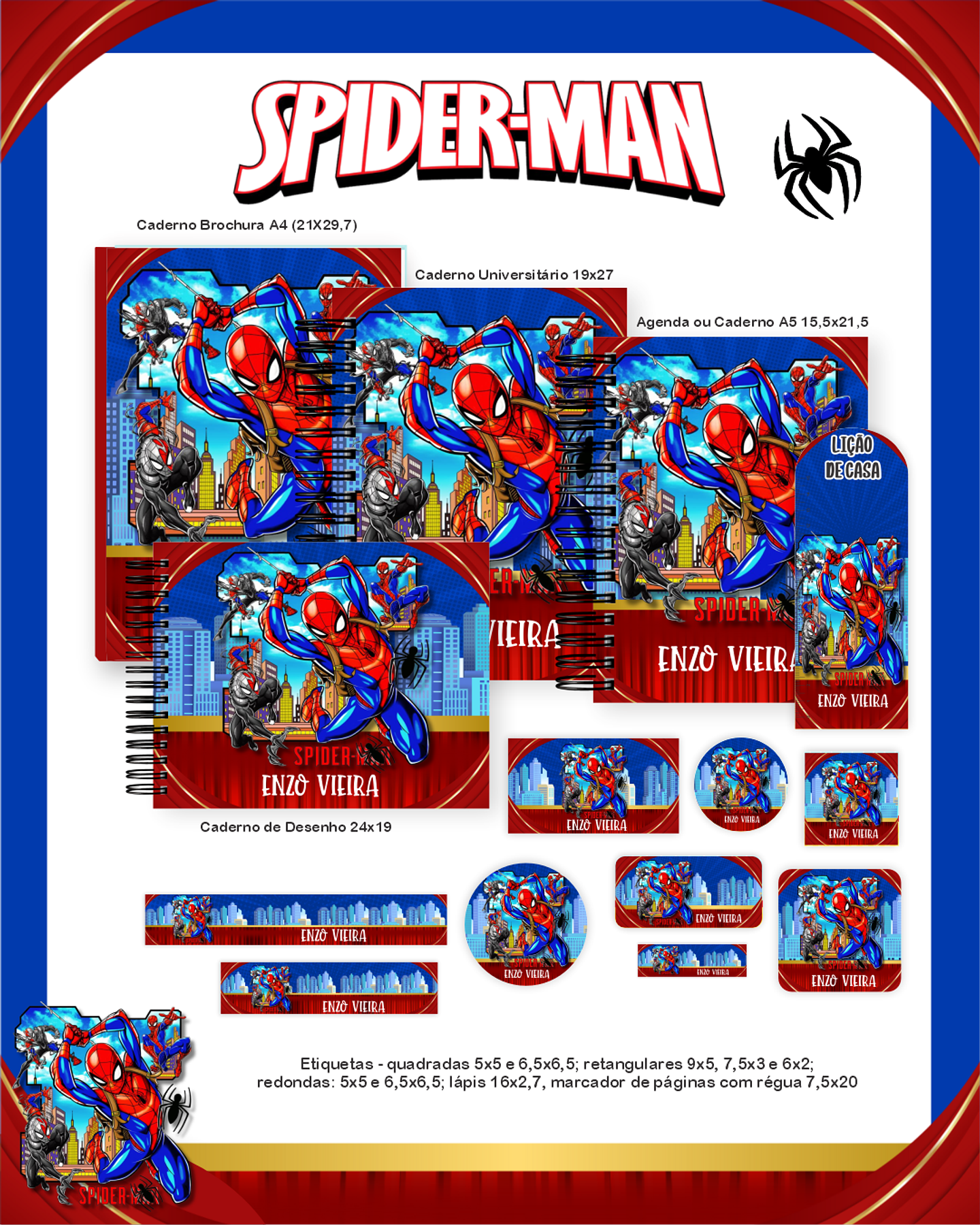 Arquivo Combo Homem Aranha - Pamella 1