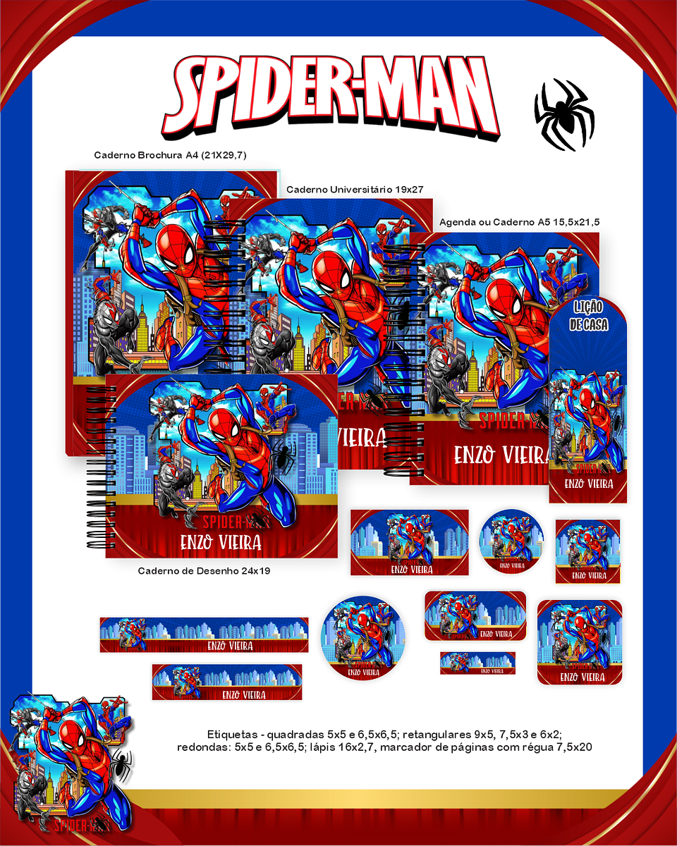 Arquivo Combo Homem Aranha - Pamella 1