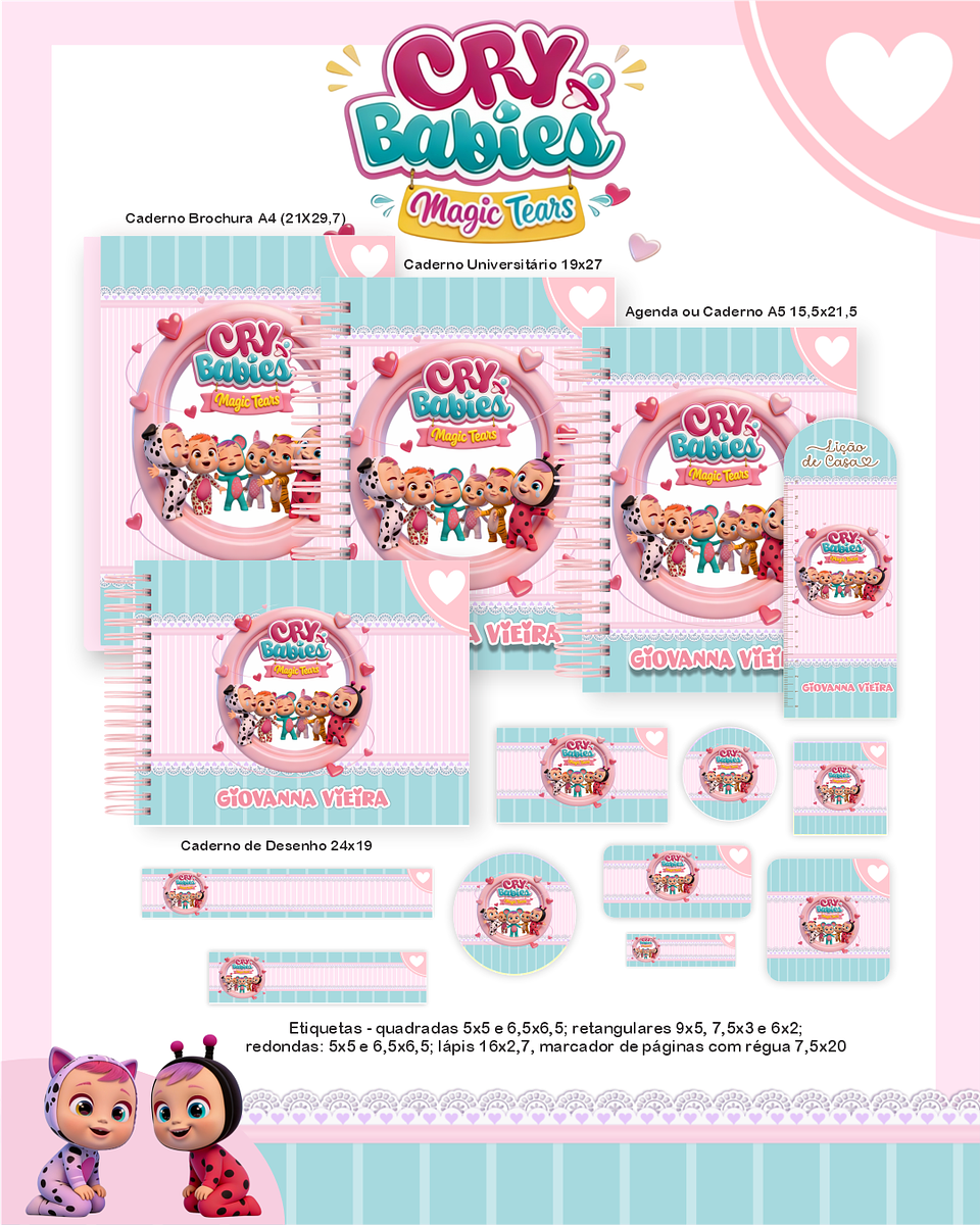Arquivo Combo Cry Babies - Pamella 1