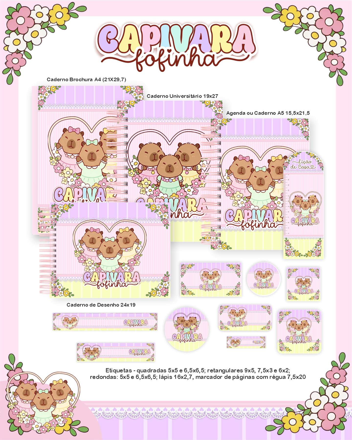 Arquivo Combo Capivara Fofinha- Pamella 1