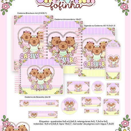 Arquivo Combo Capivara Fofinha- Pamella 1