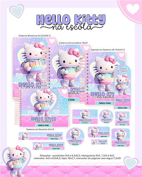 Arquivo Combo Hello Kitty na Escola- Pamella