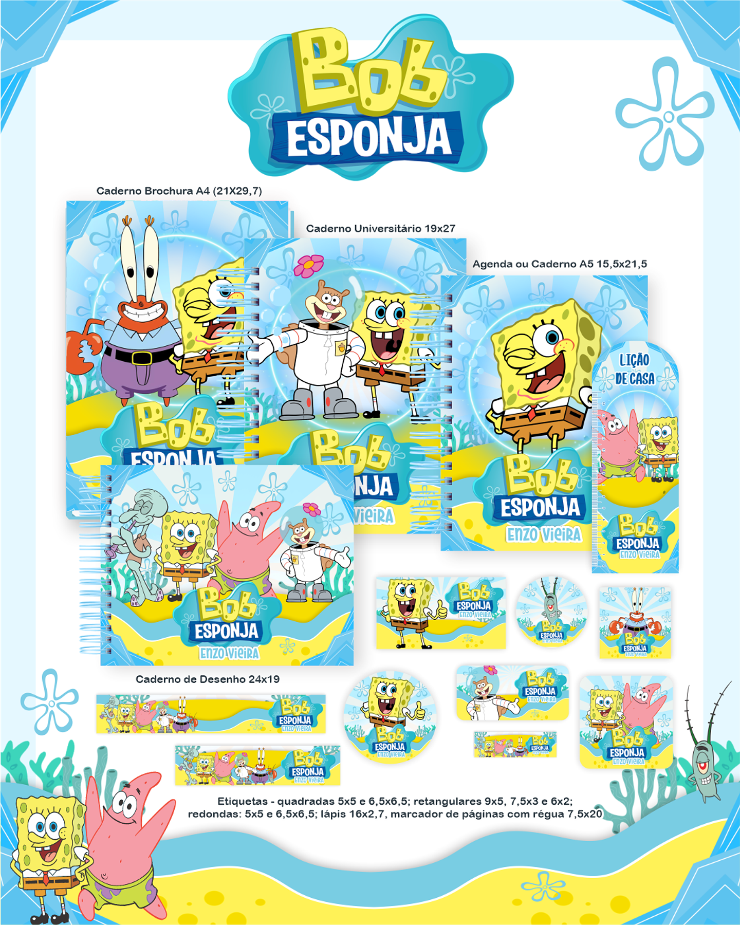 Arquivo Combo Bob Esponja - Pamella 1