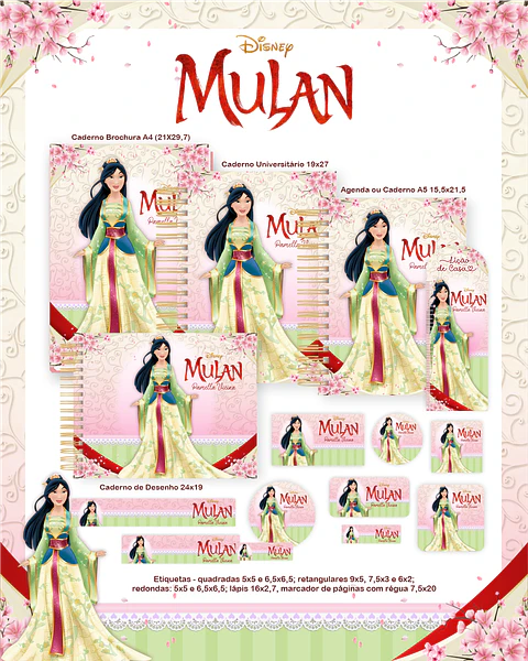 Arquivo Combo Mulan - Pamella