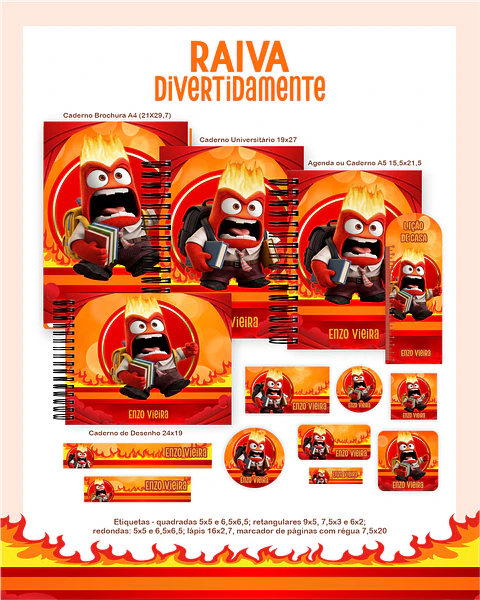 Arquivo Combo Raiva Divertidamente - Pamella