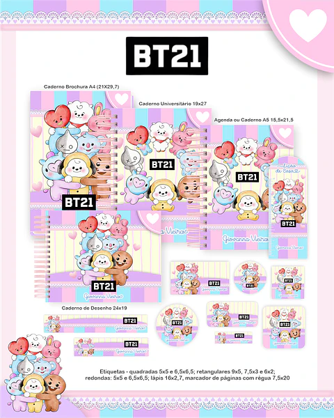 Arquivo Combo BT21  - Pamella