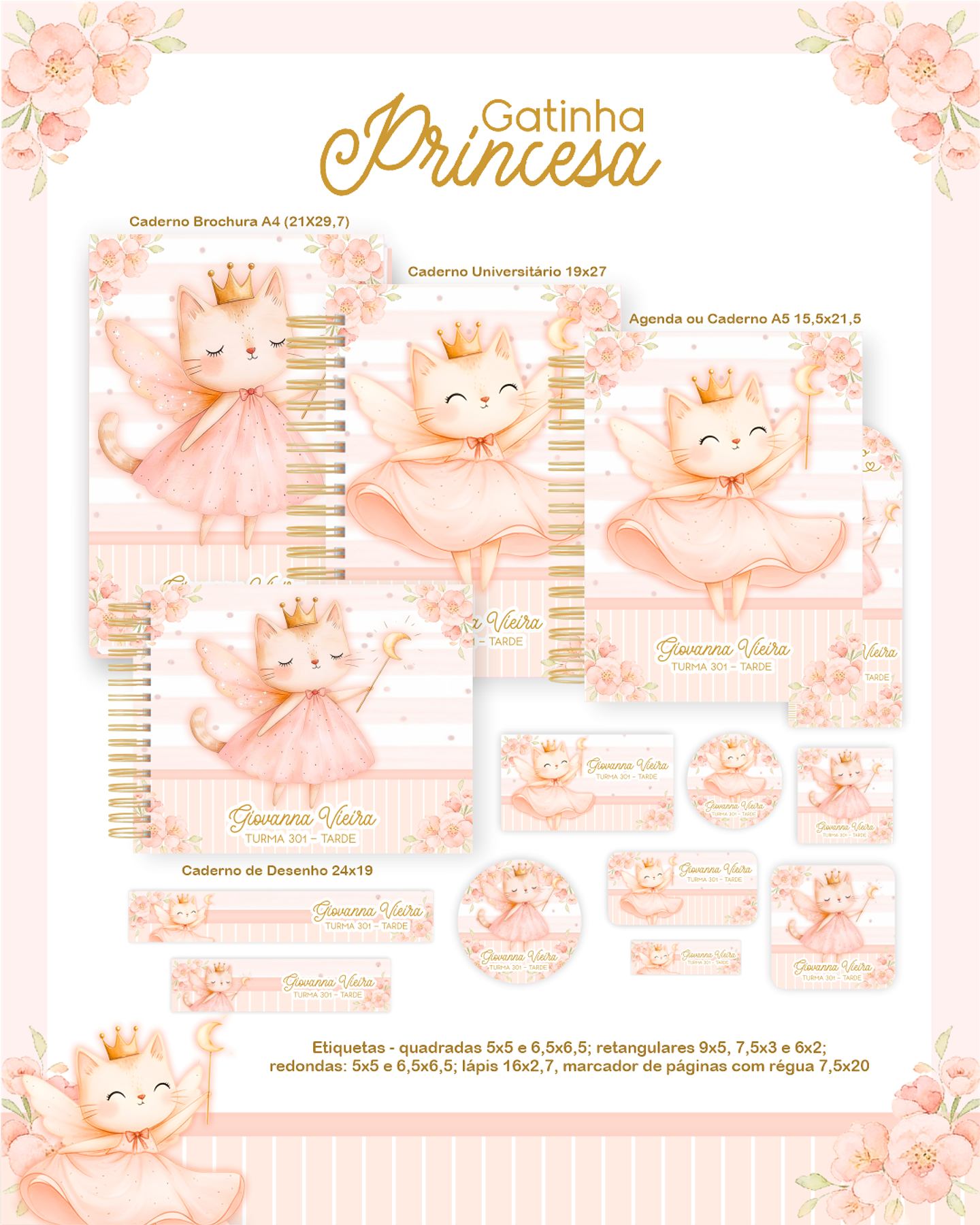 Arquivo Combo Gatinha Princesa - Pamella 1