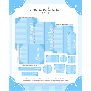 Arquivo Combo Neutro Azul- Pamella