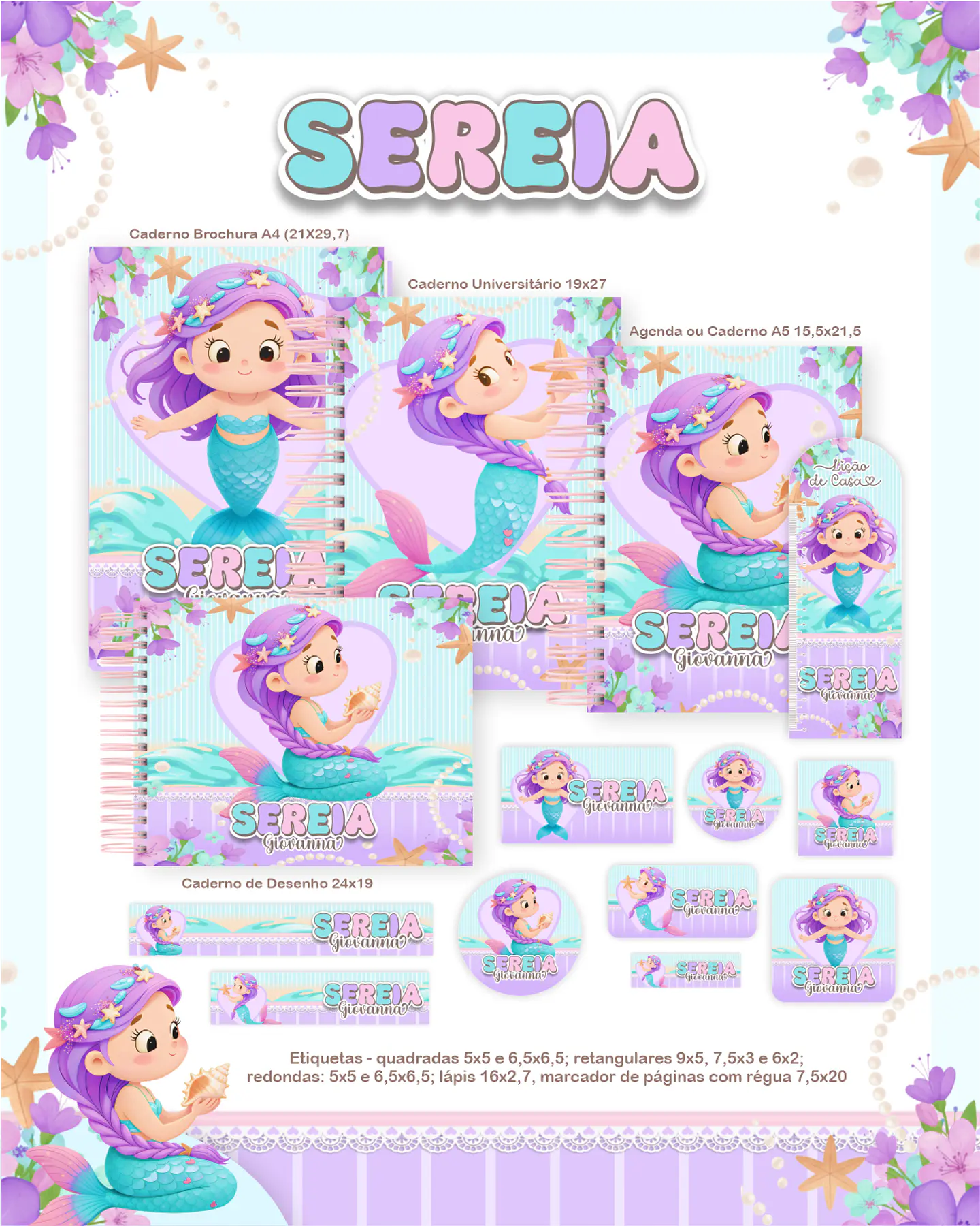 Arquivo Combo Sereia cute - Pamella 1
