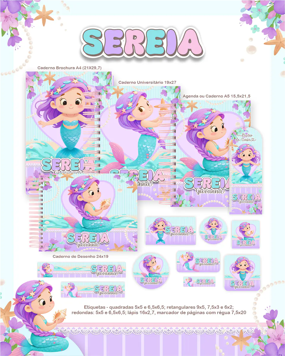 Arquivo Combo Sereia cute - Pamella 1