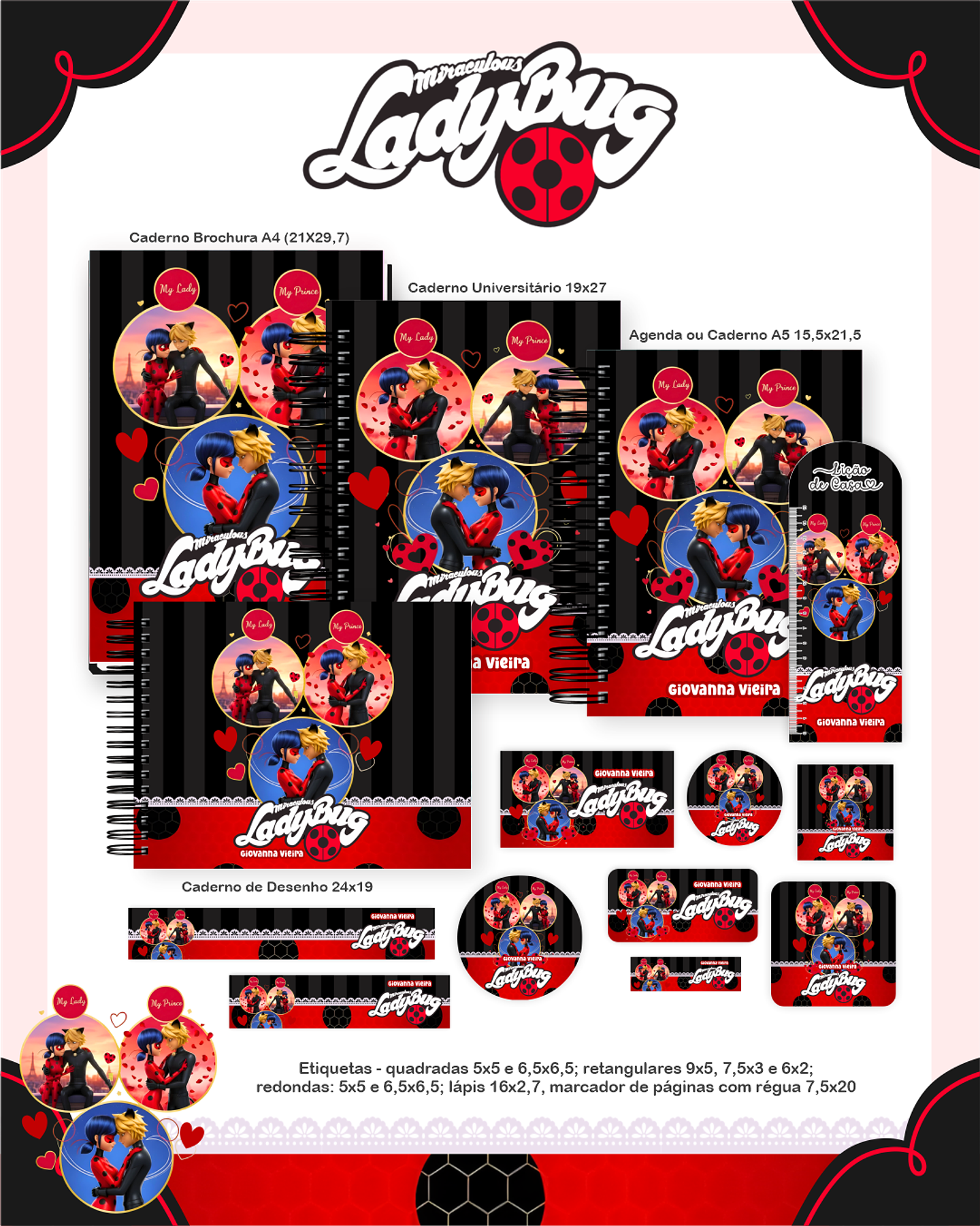 Arquivo Encadernação Escolar 2026 Ladybug 1