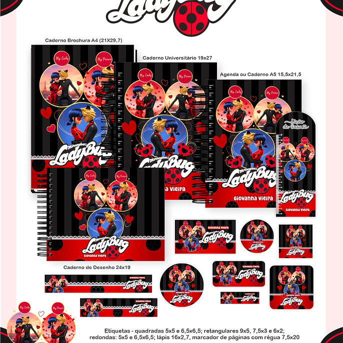 Arquivo Encadernação Escolar 2026 Ladybug 1