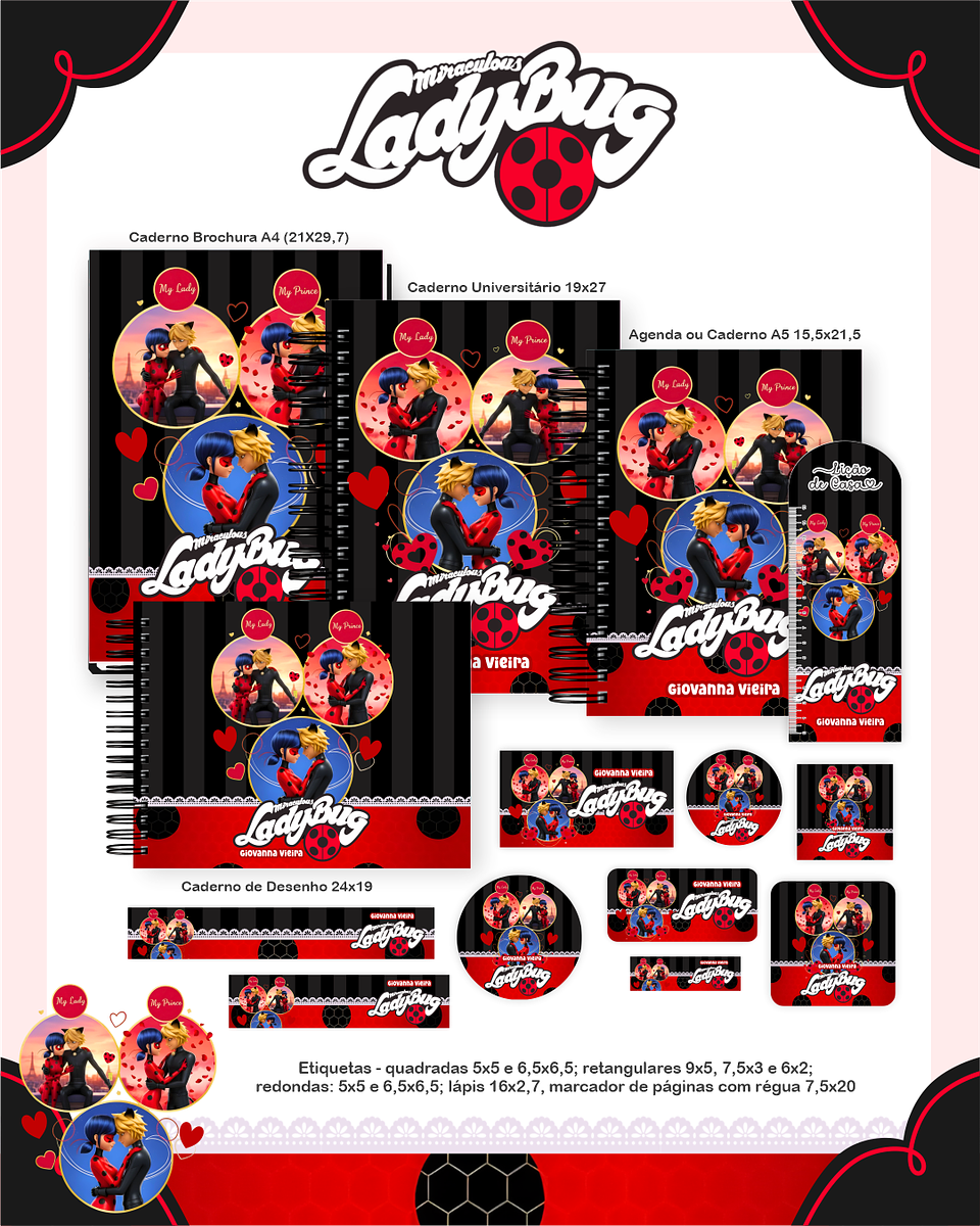 Arquivo Encadernação Escolar 2026 Ladybug 1