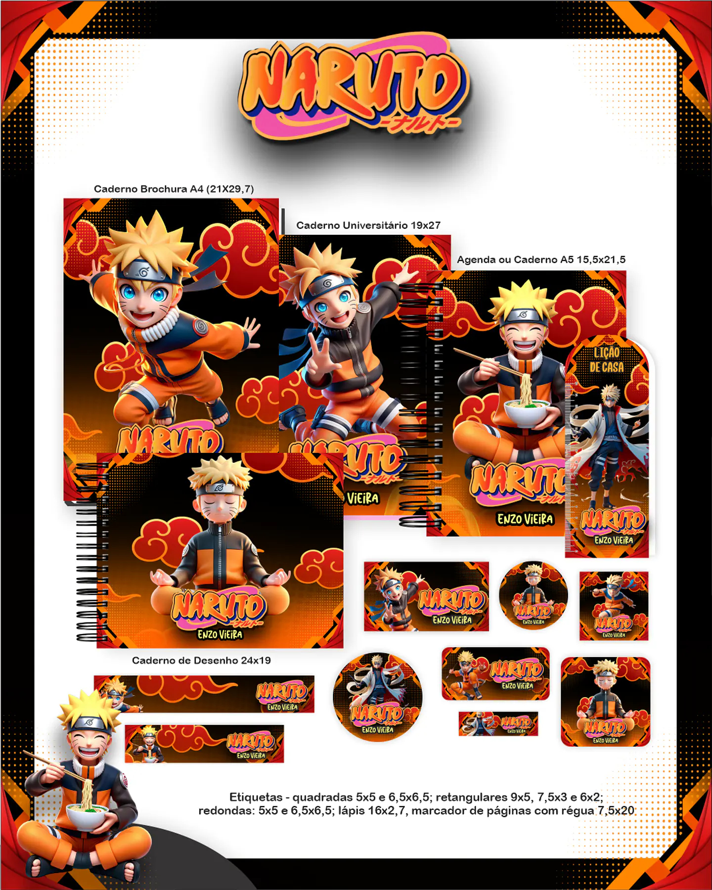 Arquivo Escolar Naruto - Pamella 1