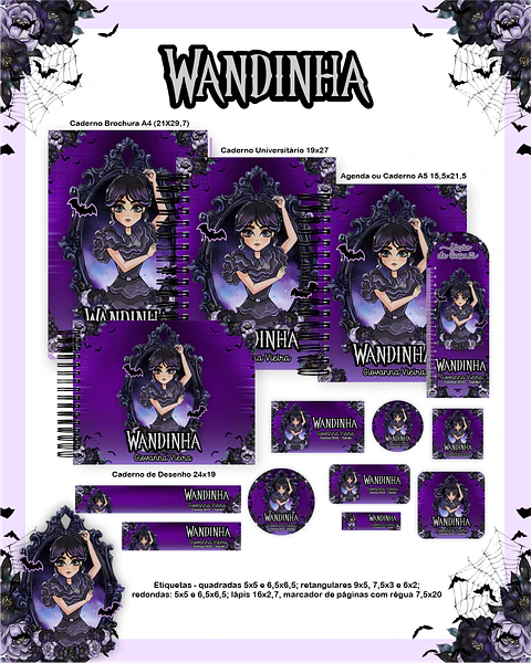 Arquivo Escolar Wandinha - Pamella
