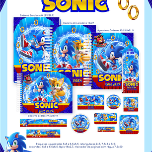 Arquivo Escolar Sonic - Pamella