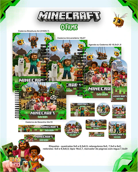 Arquivo Escolar Minecraft - Pamella
