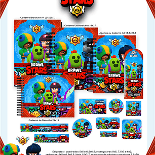 Arquivo Escolar Brawl Stars - Pamella