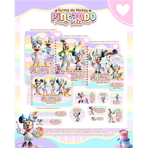 Arquivo Escolar Turma do Mickey Pintando o Sete - Pamella
