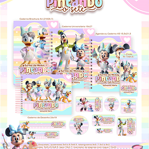 Arquivo Escolar Turma do Mickey Pintando o Sete - Pamella