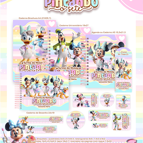 Arquivo Escolar Turma do Mickey Pintando o Sete - Pamella 1