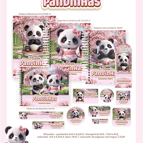 Arquivo Escolar I Love Pandinhas - Pamella 1