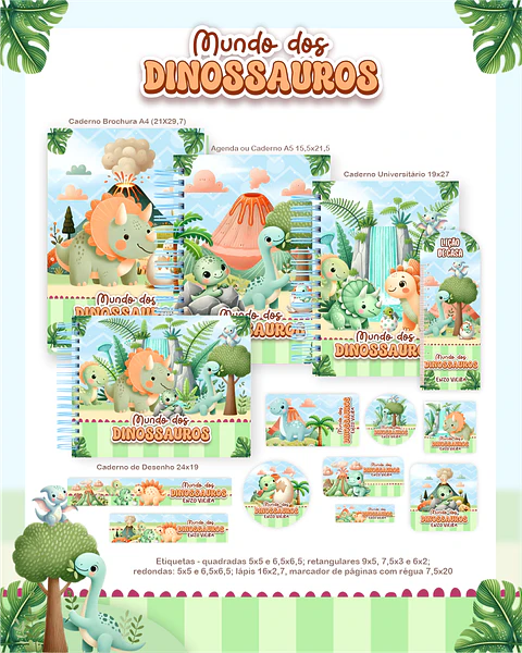 Arquivo Escolar Mundo dos Dinossauros - Pamella