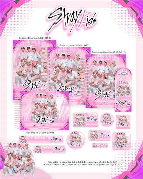 Arquivo Escolar Stray Kids - Pamella