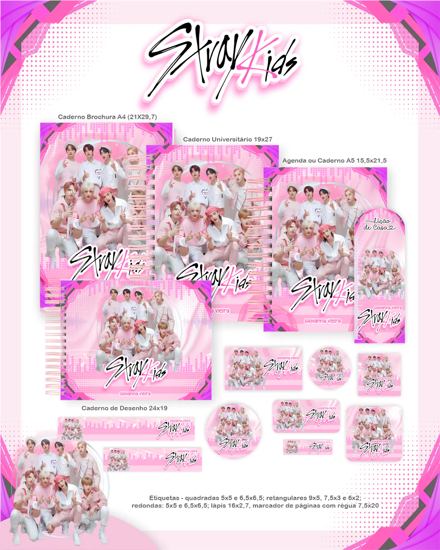 Arquivo Escolar Stray Kids - Pamella 1