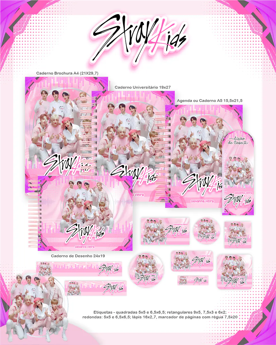 Arquivo Escolar Stray Kids - Pamella 1