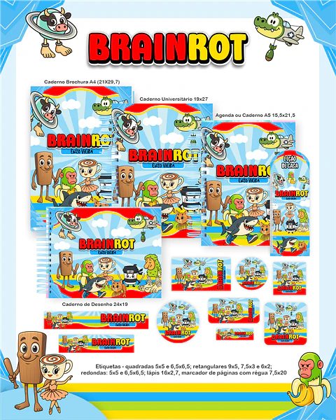 Arquivo Escolar Brainrot - Pamella
